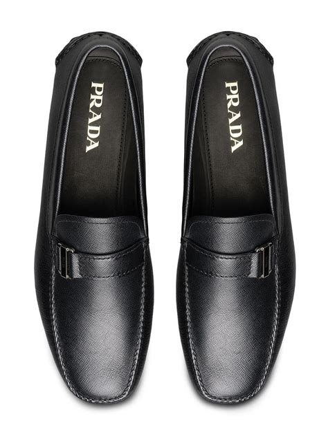 prada driving shoes safiano|Black Saffiano Leather Driver .